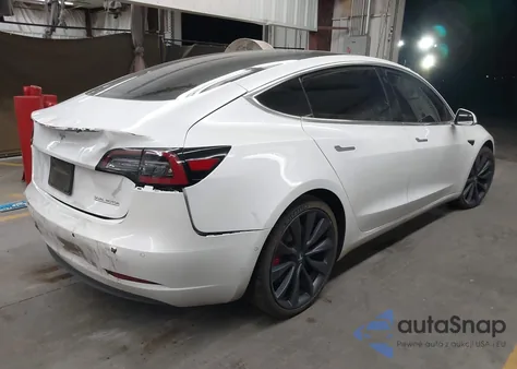 2020 Tesla Model 3 Performance Dual Motor All-Wheel Drive z USA, uszkodzony, nr VIN 5YJ3E1EC0LF742900